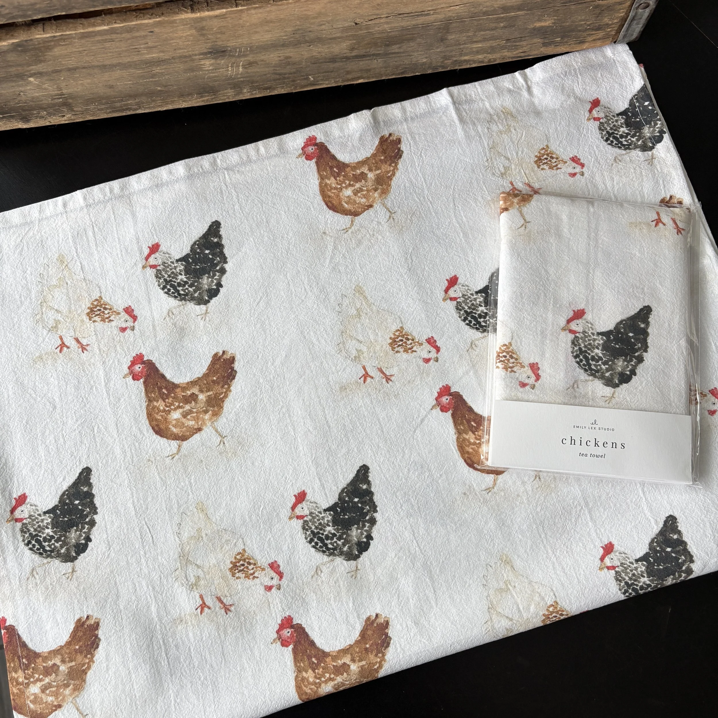 Chickens Cotton Tea Towel