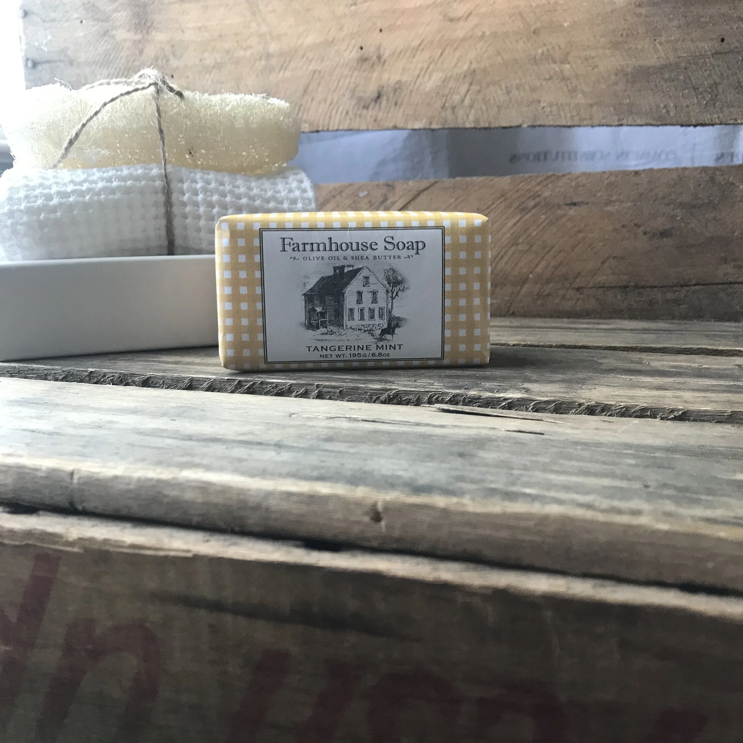 Sweet Grass Farm Farmhouse Bar Soap Tangerine Mint