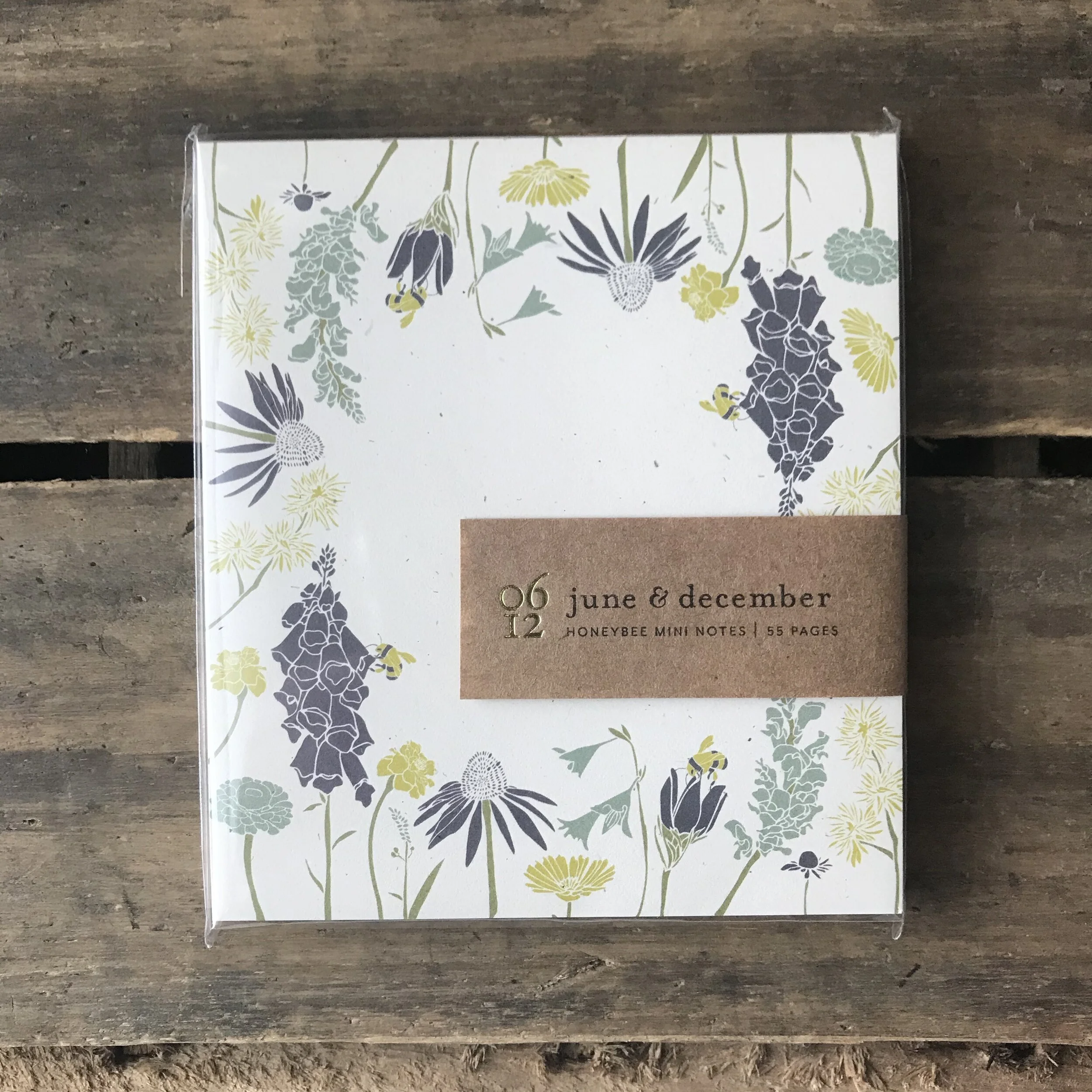 June and December Honeybee Mini Notes
