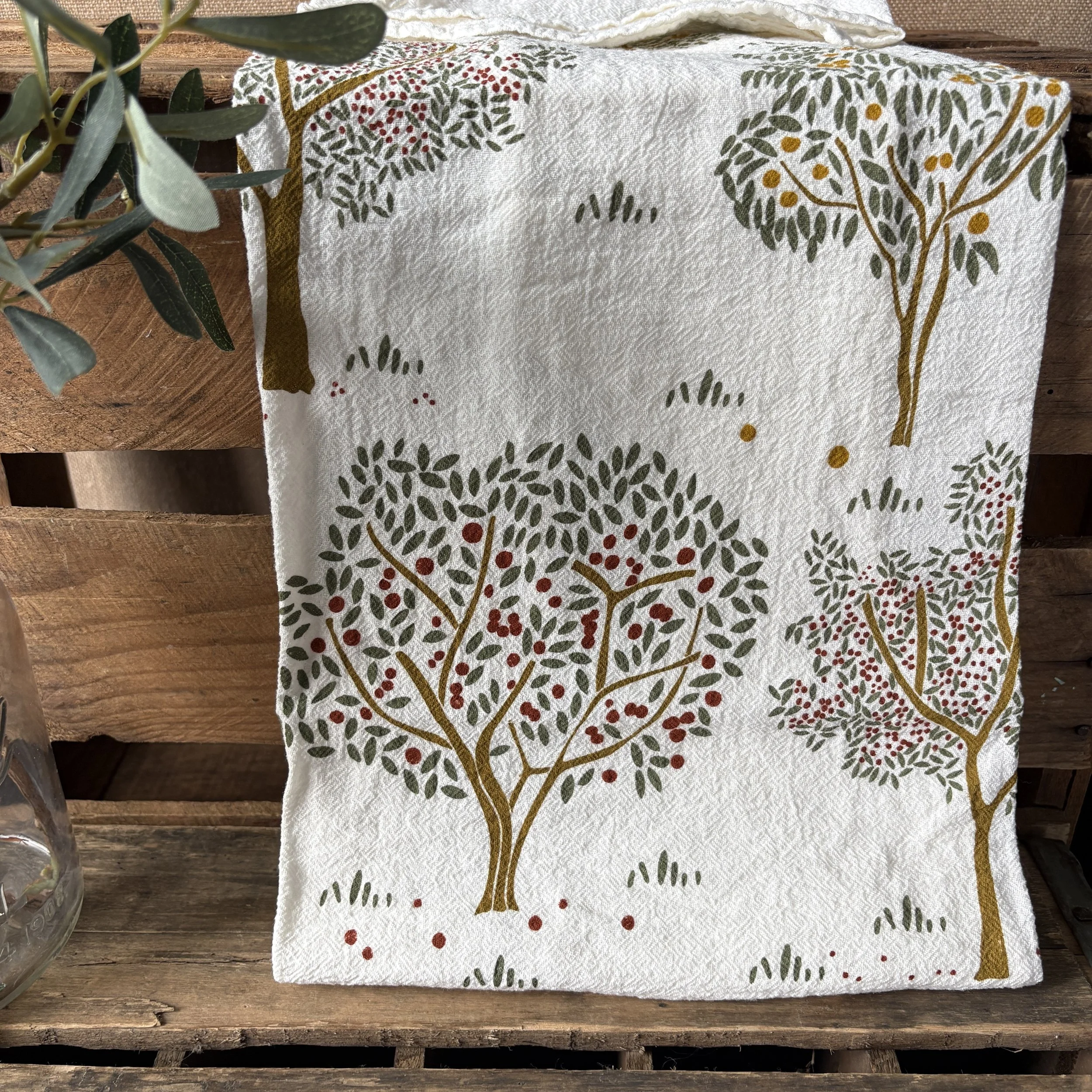 Orchard Medley Cotton Tea Towel Detail.JPG