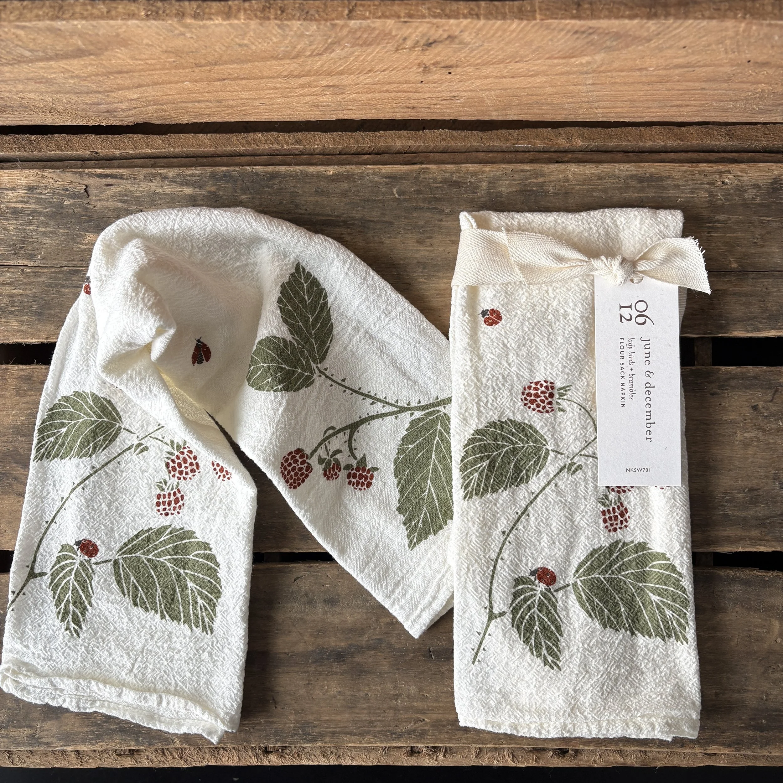 Lady Birds + Brambles Cotton Napkin