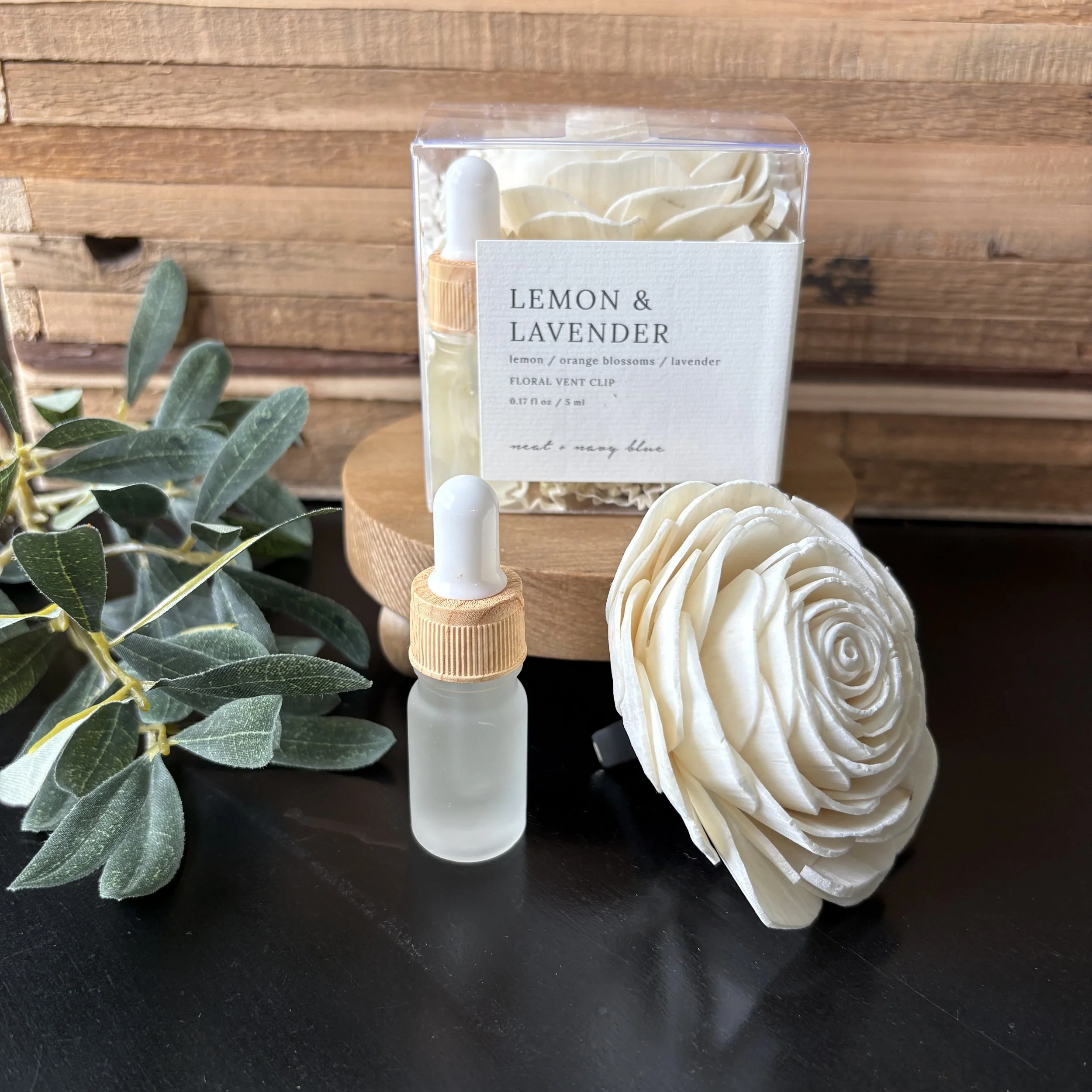 Lemon + Lavender Floral Vent Clip