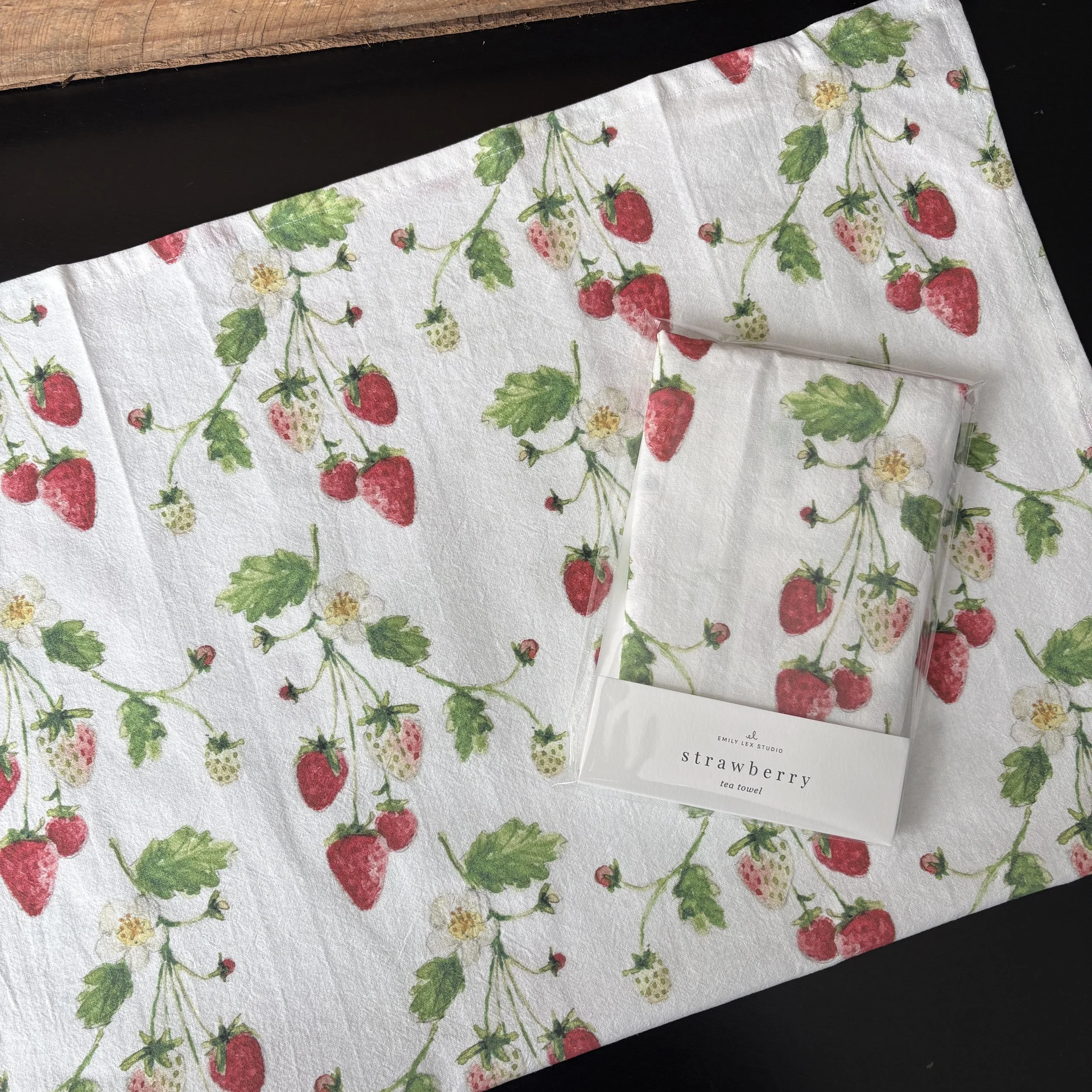 Strawberry Cotton Tea Towel