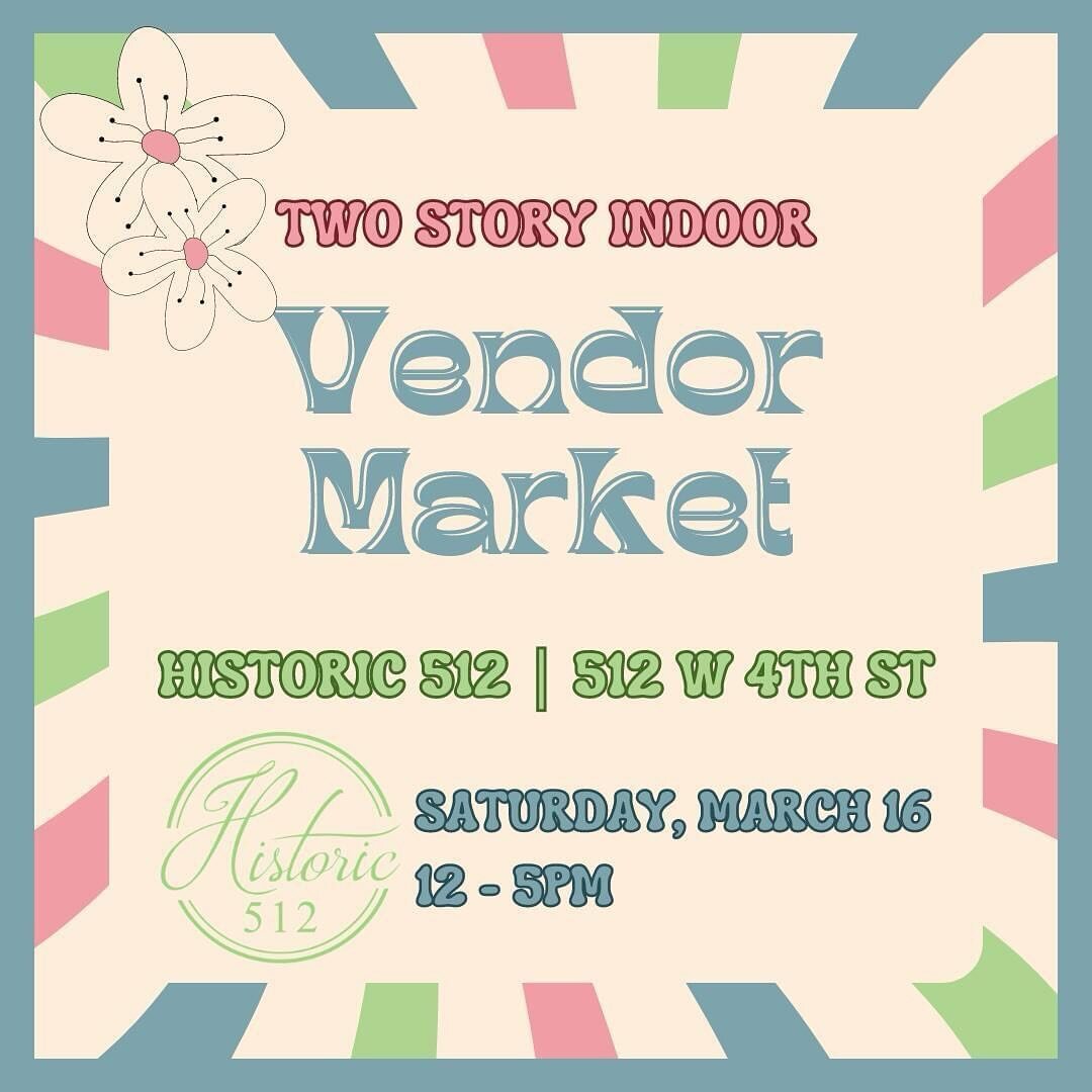 THIS SATURDAY we will be hosting our first ever vendor market! We have so many amazing local businesses signed up to sell you their handcrafted goods. We hope to see you there! Doors open at noon. There is FREE parking and entry.