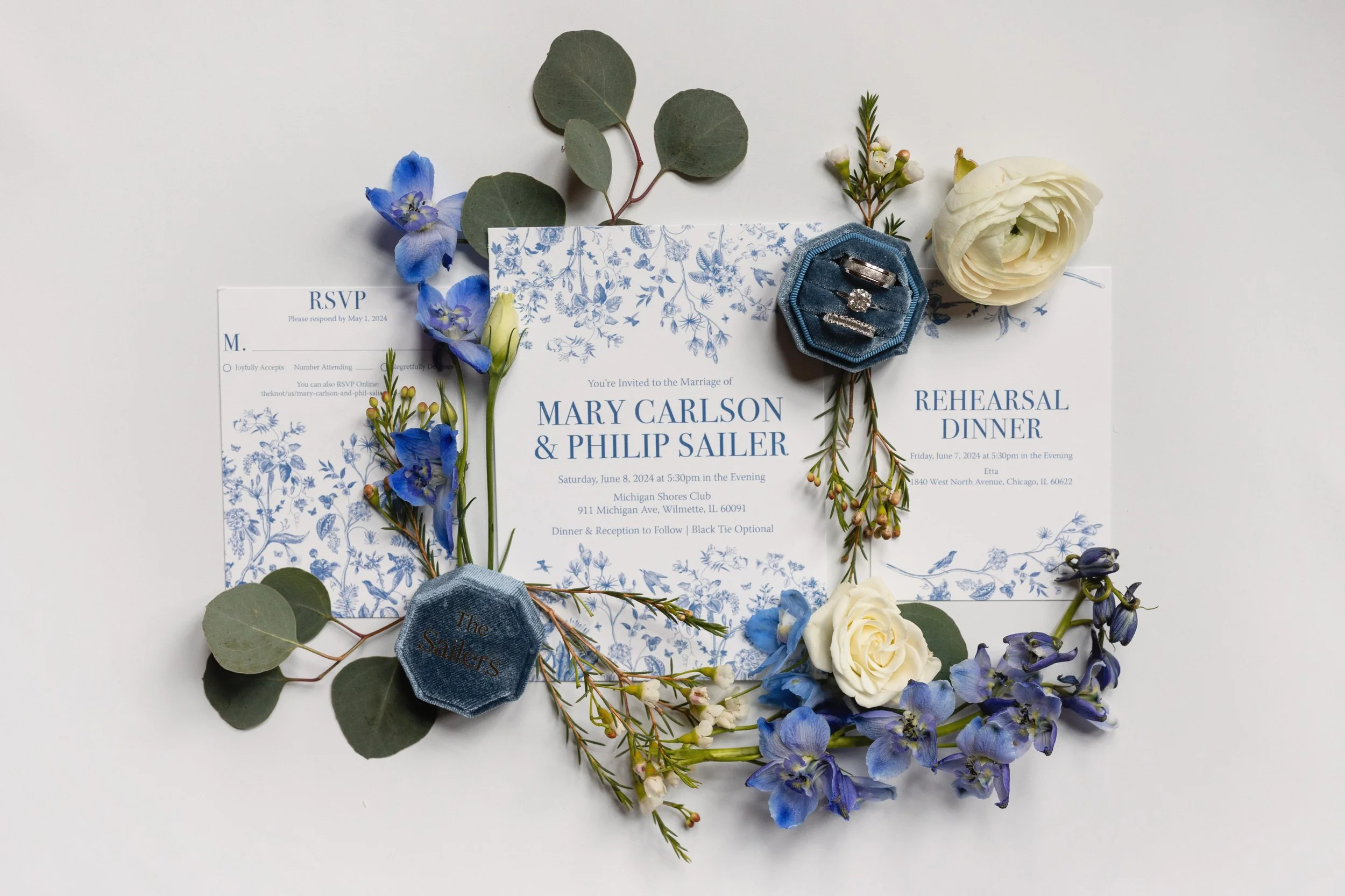 The Sailers Wedding Stationary