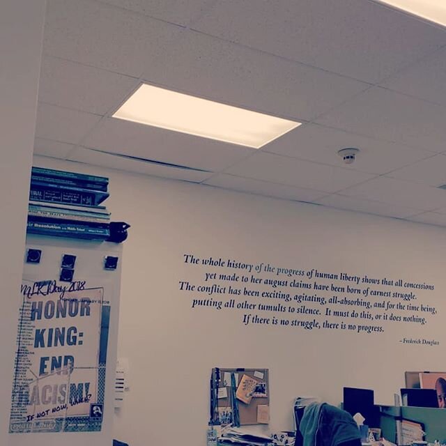 When you see your timeless poster next to a timeless quote. #TBT #MLKCincy #MLK #FrederickDouglass