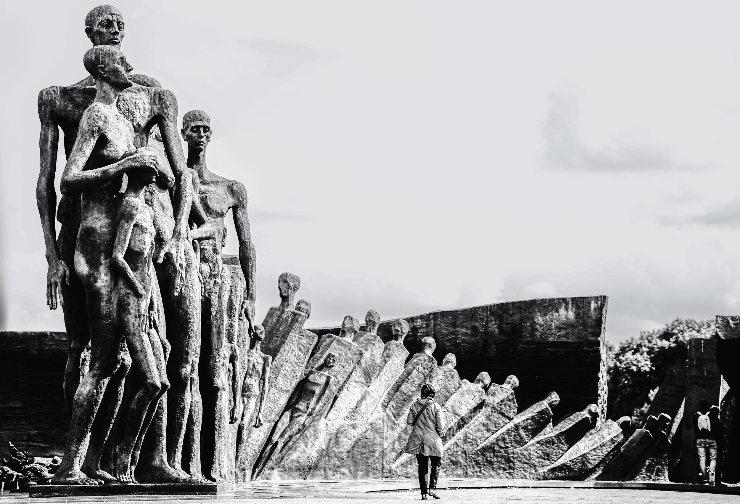 Moscow, Victory Park — Emaciated bronze figures rise, silent witnesses, embodying memory, grief, and resilience through time.