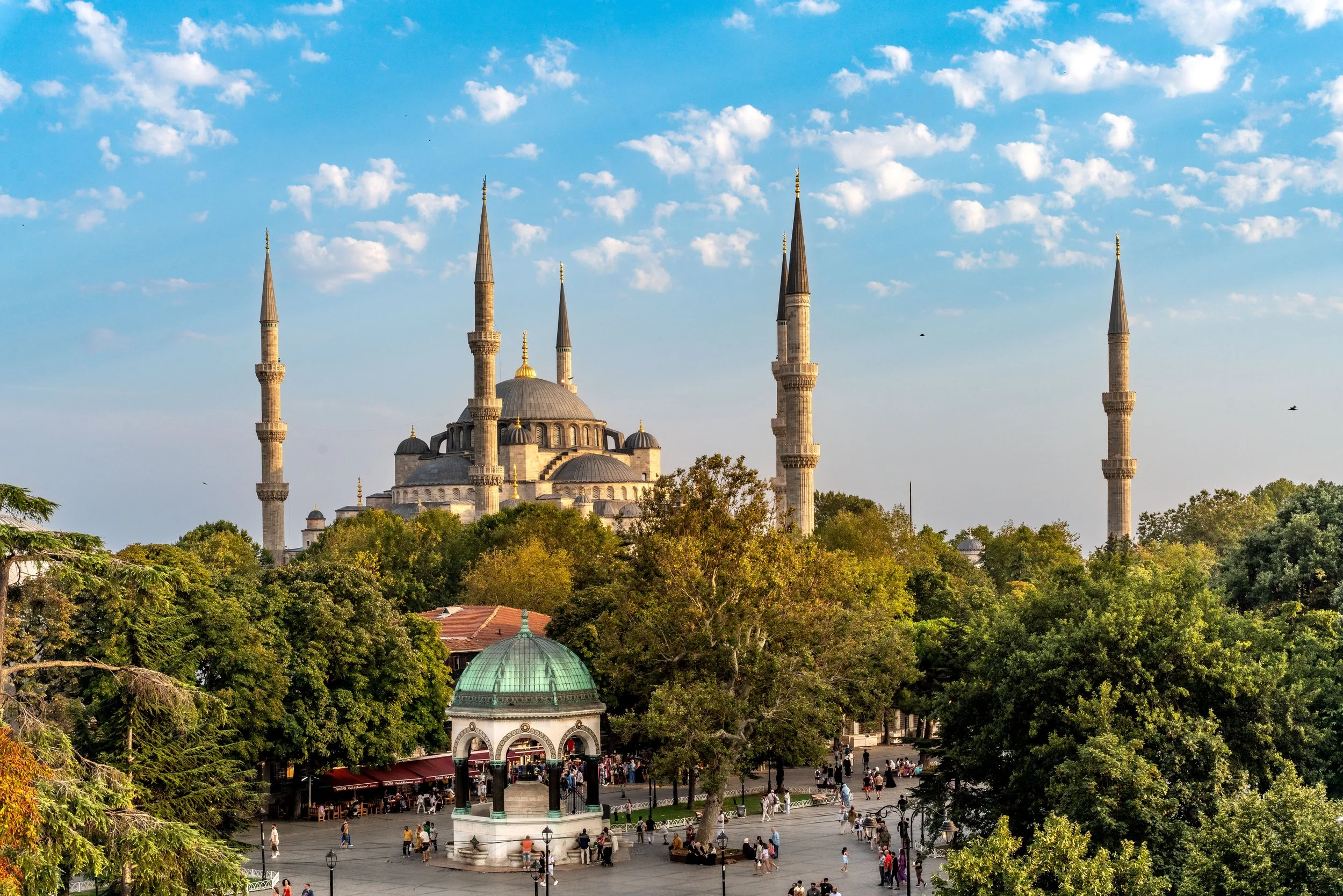 Istanbul, Blue Mosque - Majestic silence embraces crowds, where Ottoman grandeur still breathes across Istanbul’s eternal horizon.