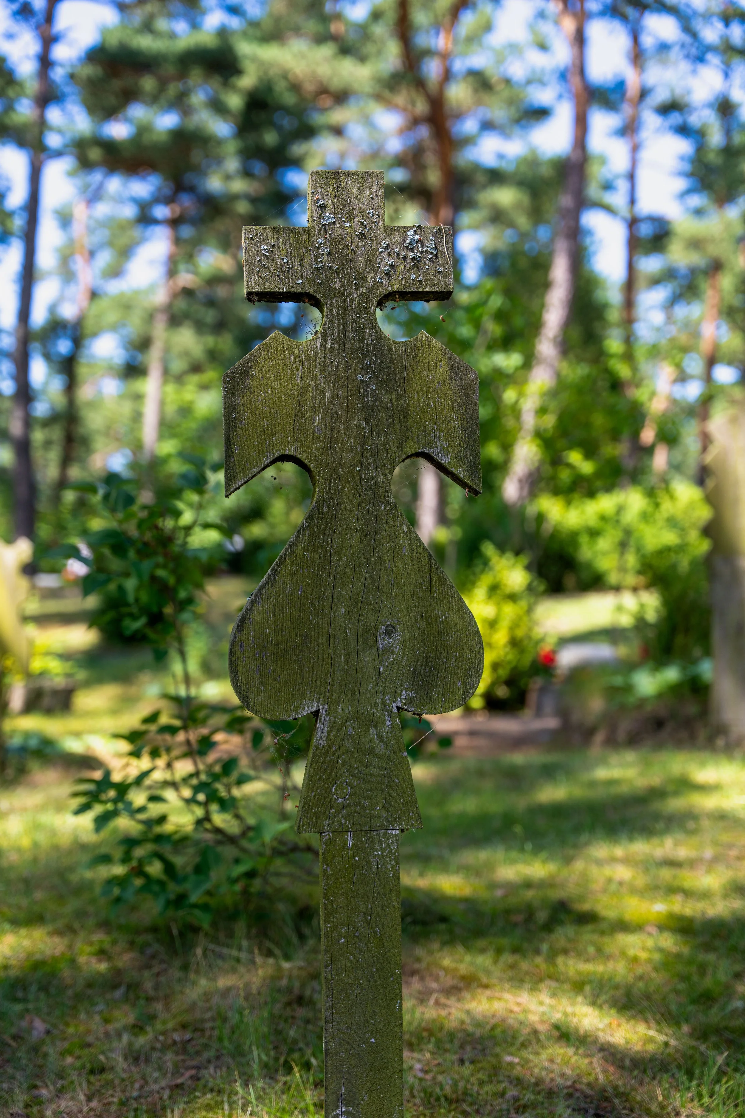 Neringa – Nature surrounds the cross, where remembrance blends with the eternal rhythm of life.