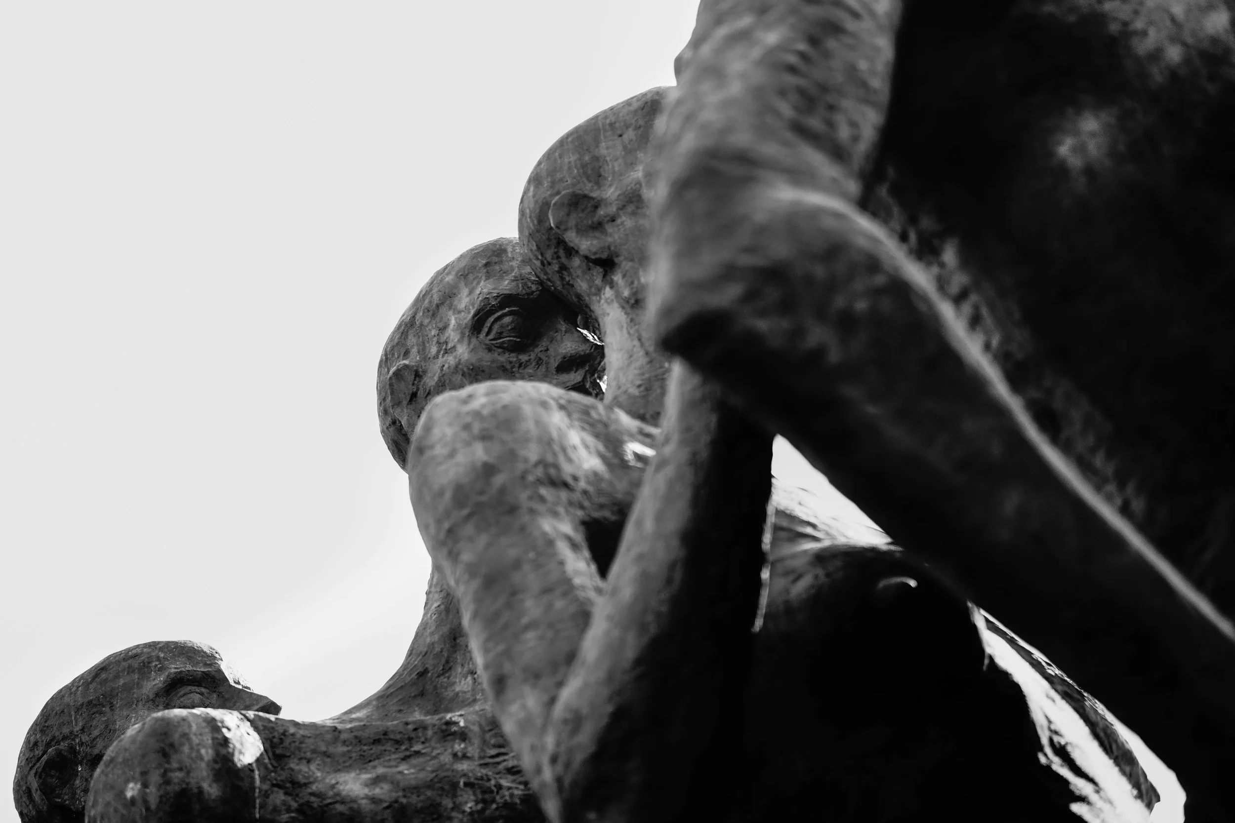 Moscow – In the embrace of stone, fragments of hope survive against the weight of history.