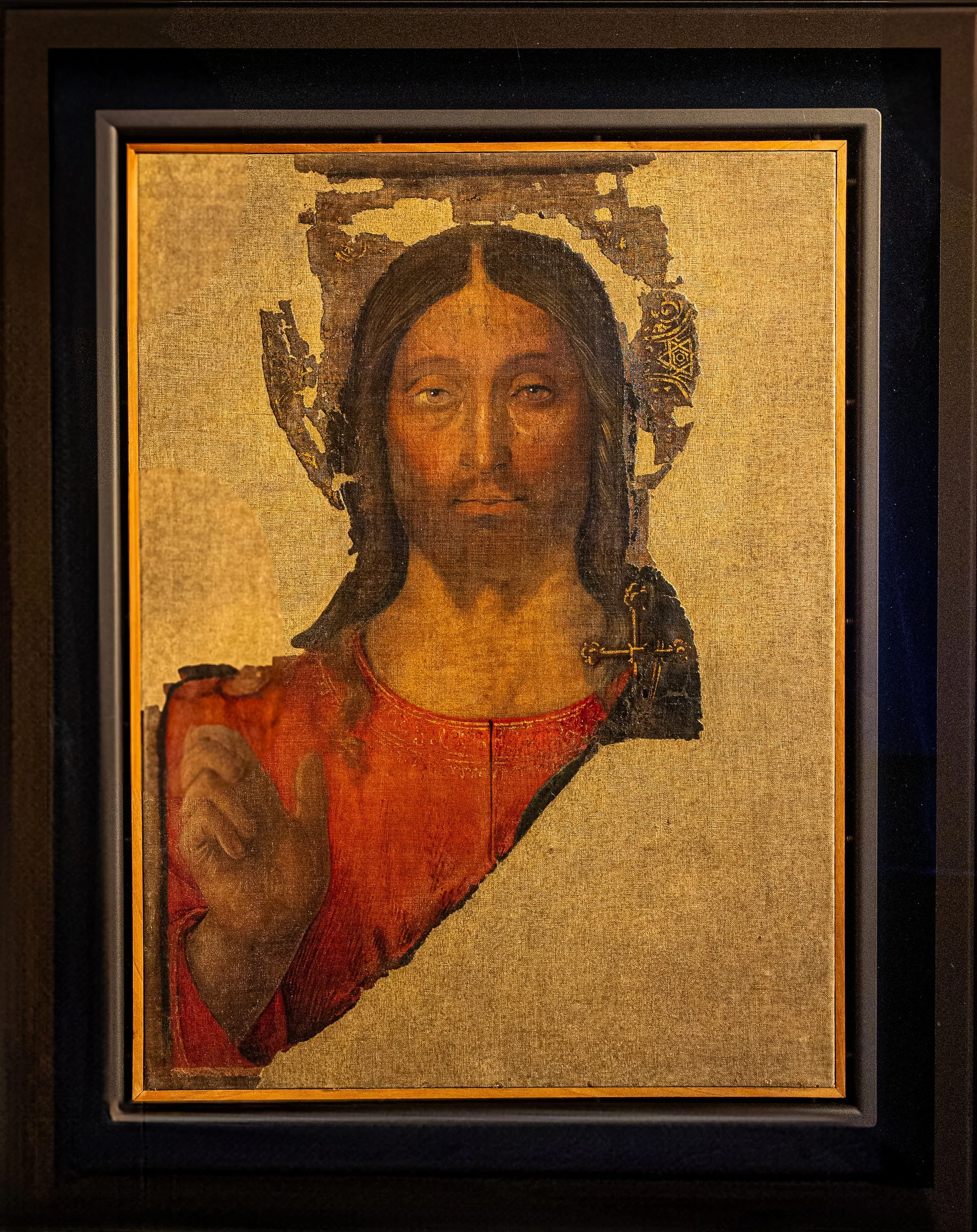 Urbino, Galleria Nazionale — Bartolomeo della Gatta’s Salvator Mundi, serene Christ radiates Renaissance faith, blessing, and eternity.