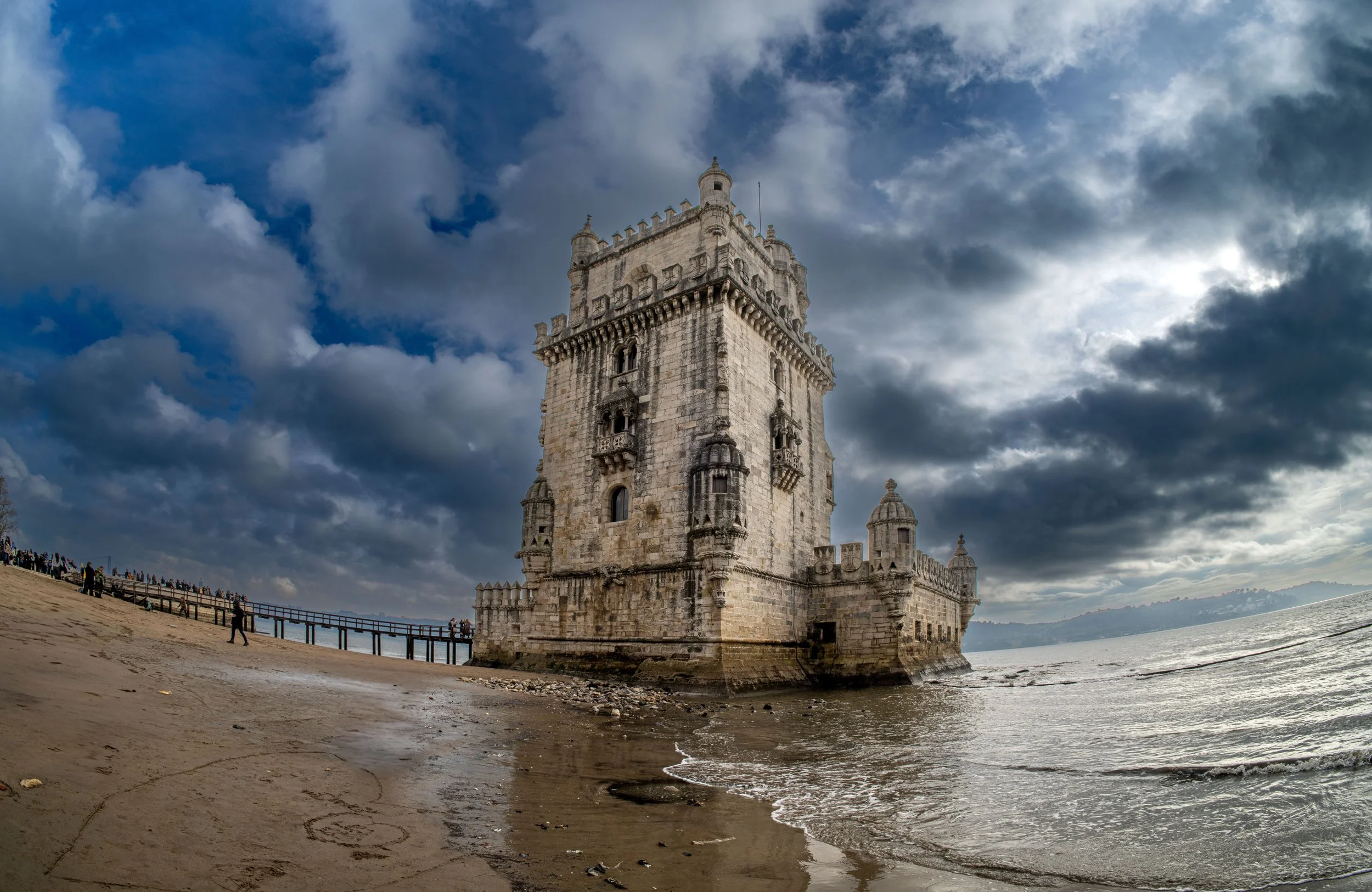 Lisbon, Belém Tower - Fortress kissed by tides, memory of caravels, echoing Portugal’s golden age.