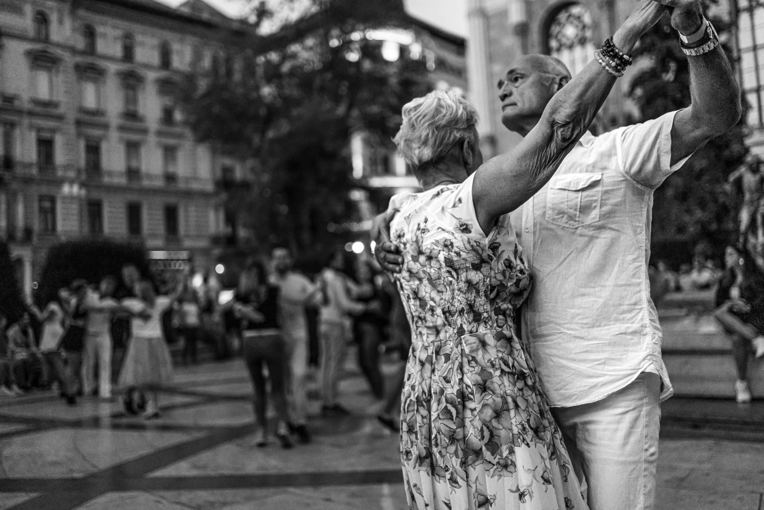 Budapest - Two hearts in twilight, dancing eternity’s steps, love glowing under the city’s gaze.