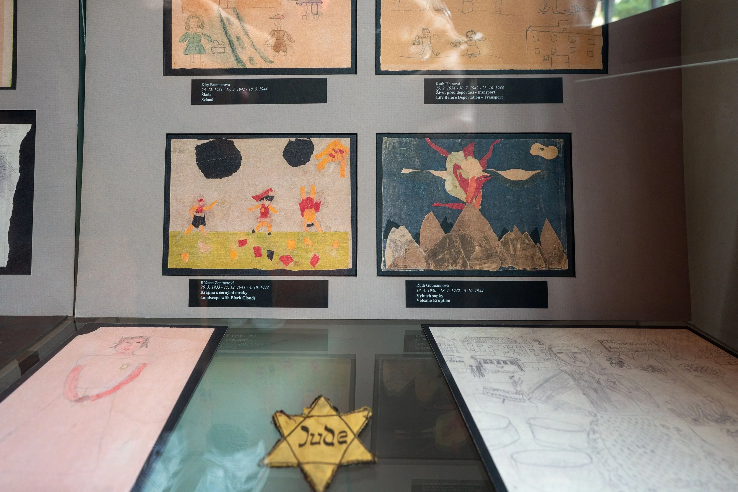 Prague Pinkas Synagogue - Innocent visions on fragile paper, left behind by children murdered in the Holocaust.