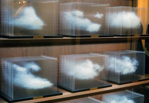 &ldquo;La Vitrina Cloud Collection&rdquo; (2011)
Leandro Erlich &mdash; cloud forms in layered transparent enclosures