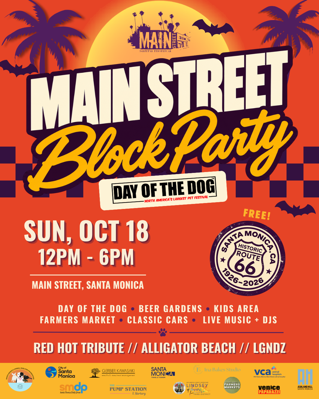 promo image for main st block party and day of the dog 10.18.26
