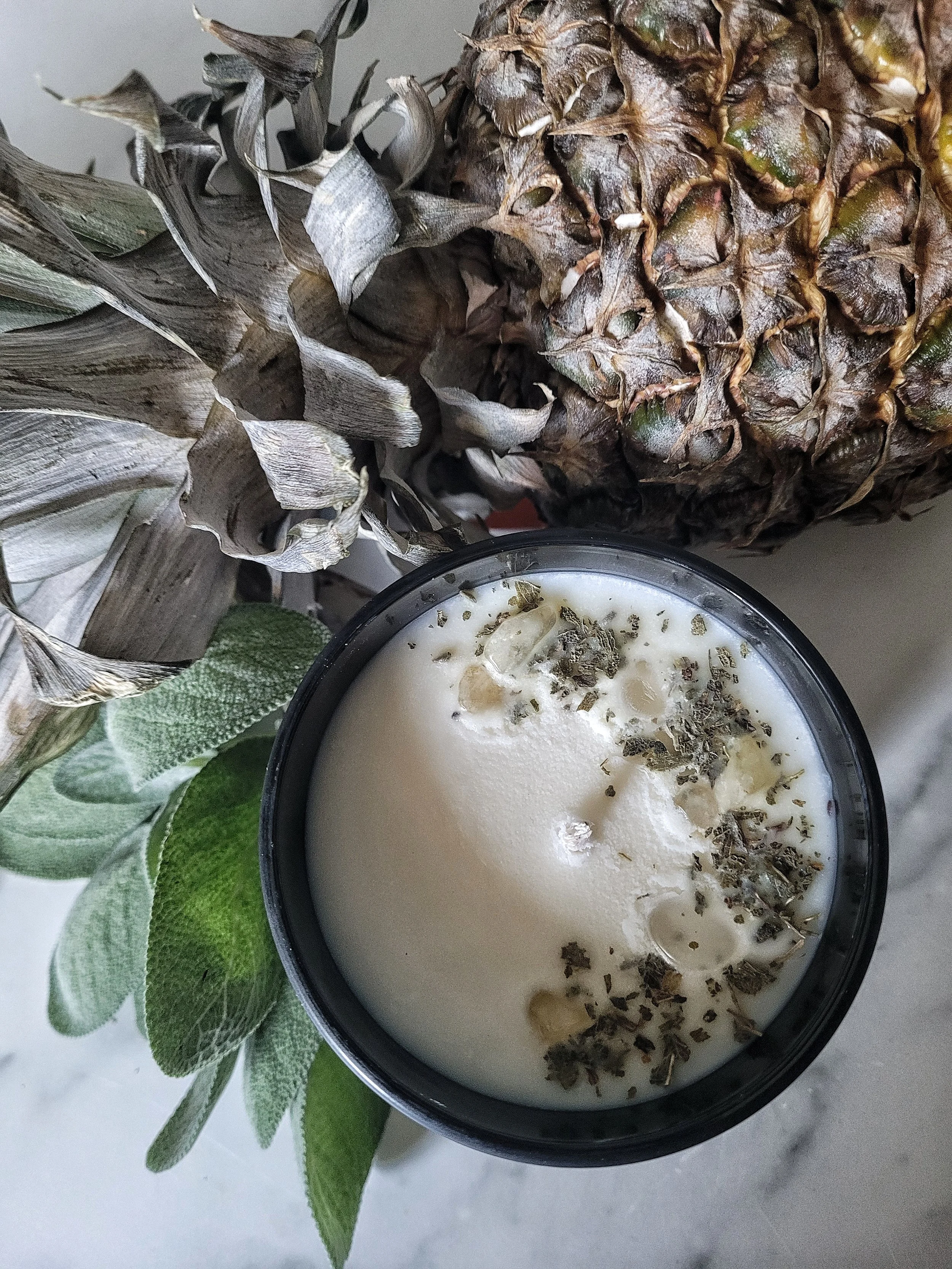 12 Oz Pineapple Sage — Smudge Candle