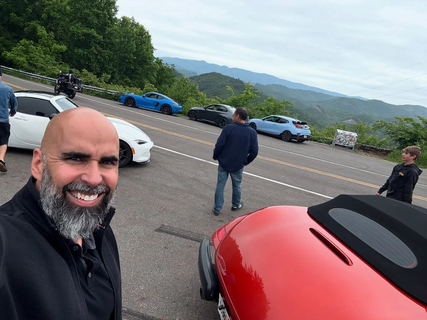 More pictures from the Dragon.  Something like 319 turns in 11 miles.  Was awesome - slightly nauseating. 😂  following Cristobal in his sweet Miata.