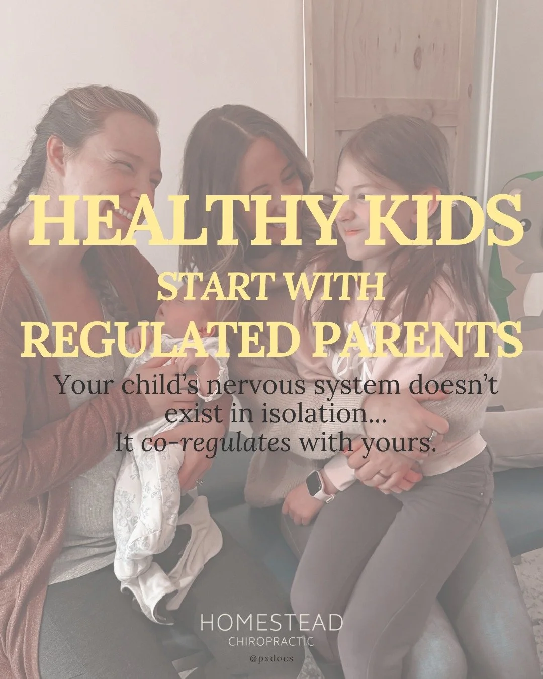 When a parent is stressed, anxious, or dysregulated, babies and kids mirror that. 
When a parent is calm, centered, and balanced&hellip; kids feel safe to heal and grow. 

👉 If we as parents are stuck in stress mode, even the healthiest foods, suppl