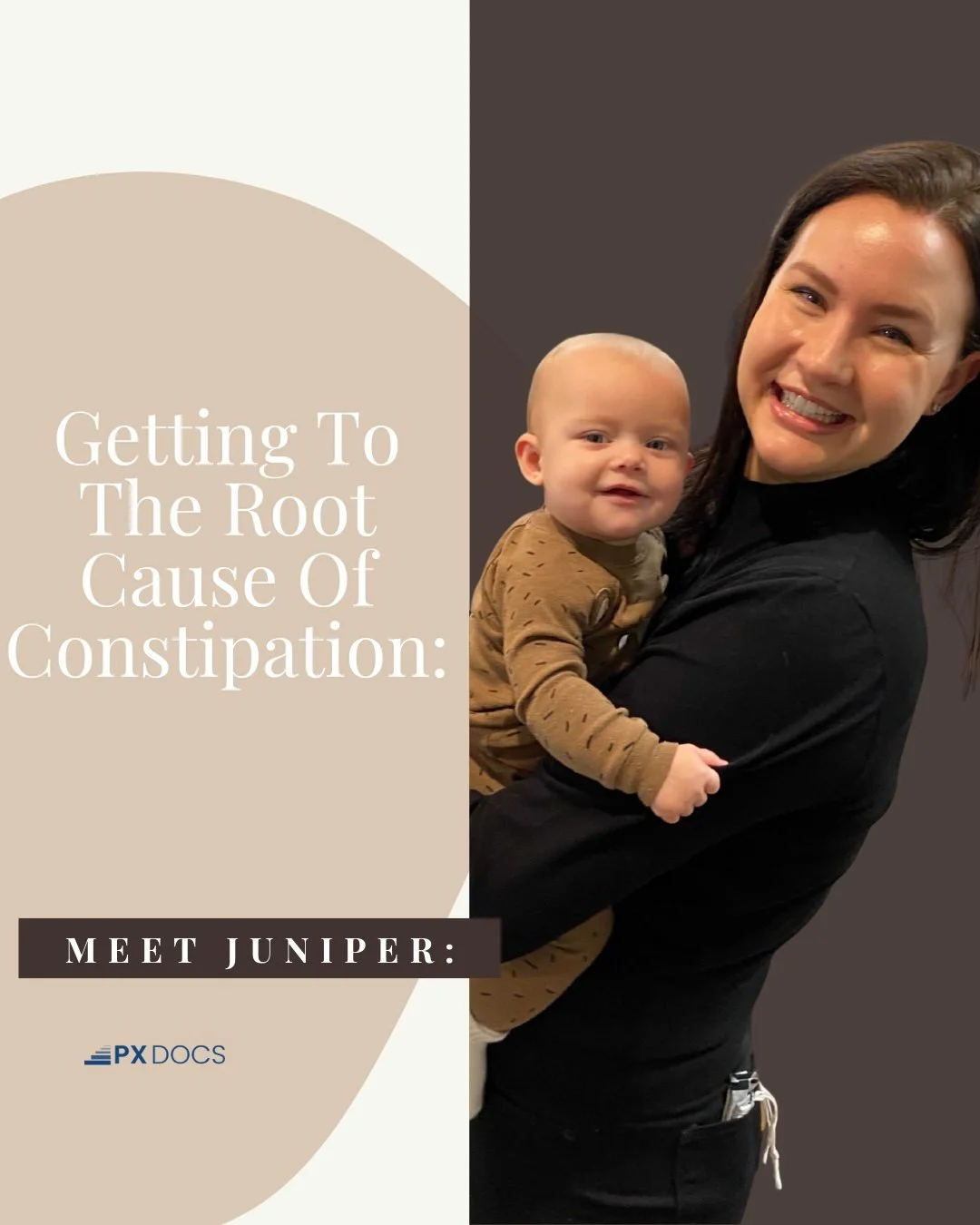 Juniper came in at just 5 months old, mom was concerned because she started getting constipated and wasn&rsquo;t pooping regularly. 

Babies are made to eat, sleep, and poop&hellip; so when those functions are disturbed, it&rsquo;s a clear sign that 