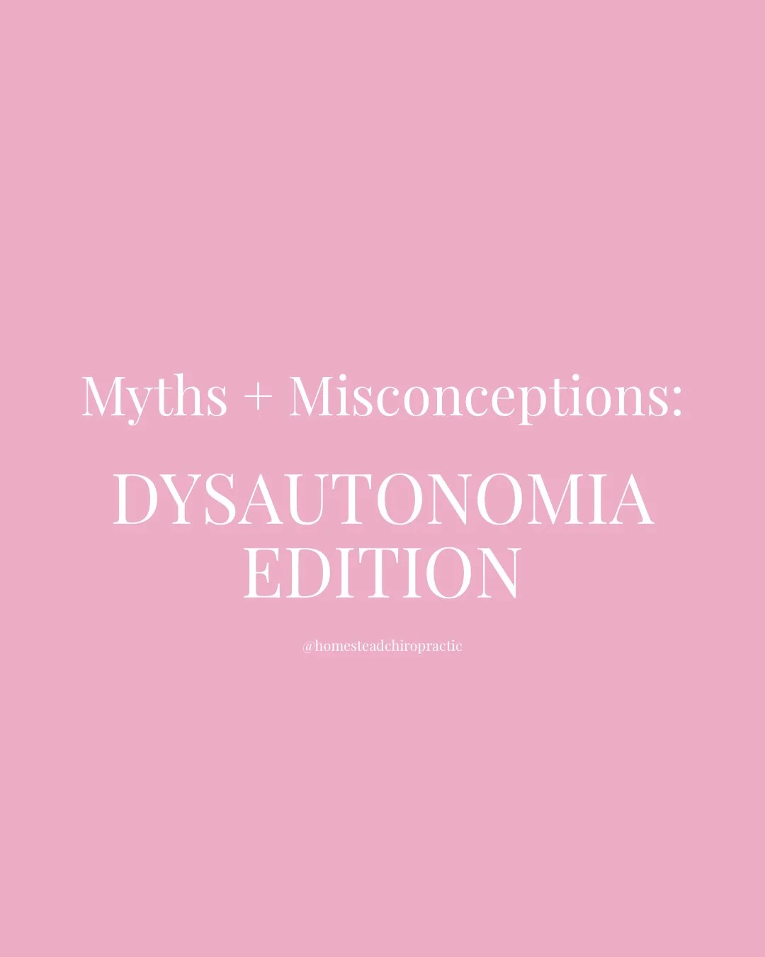 Dysautonomia affects the ENTIRE autonomic nervous system, the system responsible for regulating nearly every major function in your body.

From dizziness and fatigue to brain fog, anxiety, digestive issues, and more, the symptoms can be far-reaching.