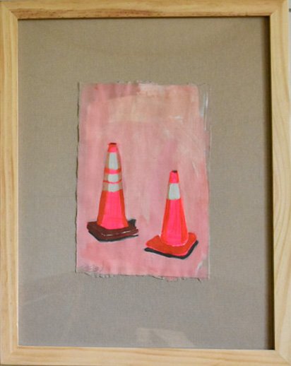 Two Pink Cones