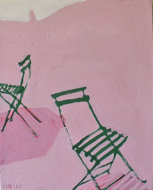 Pink Bistro Chairs