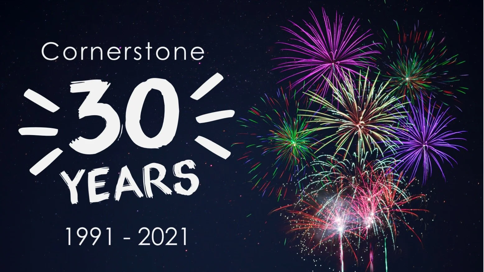 "I am doing a new thing!":  Looking ahead as we celebrate Cornerstone's 30th Anniversary 