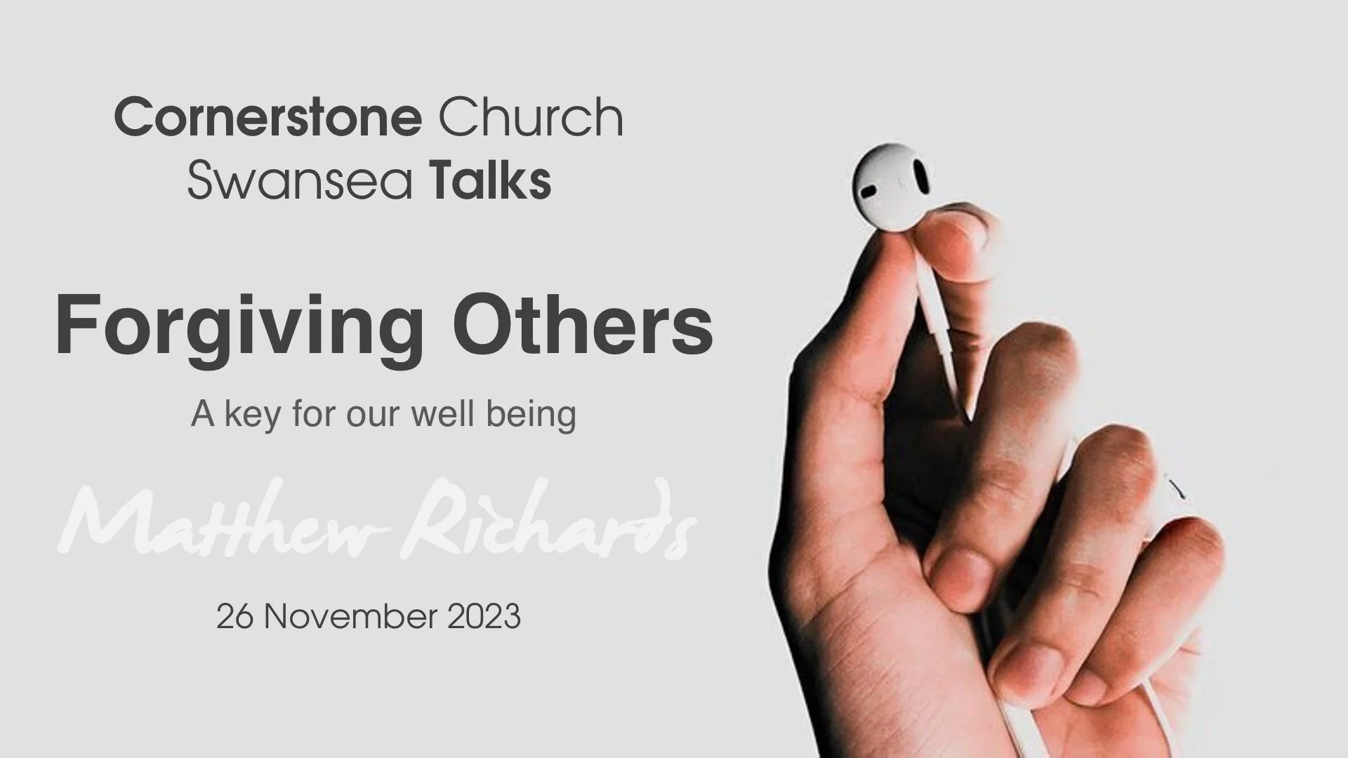 Forgiving Others: A Key To Our Well Being