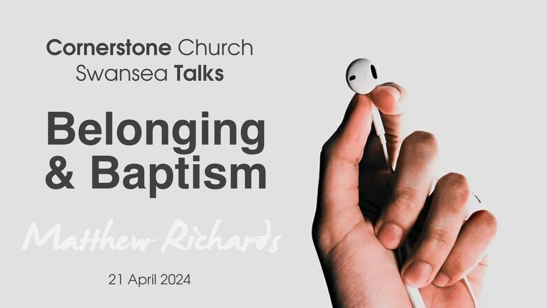 Belonging &amp; Baptism