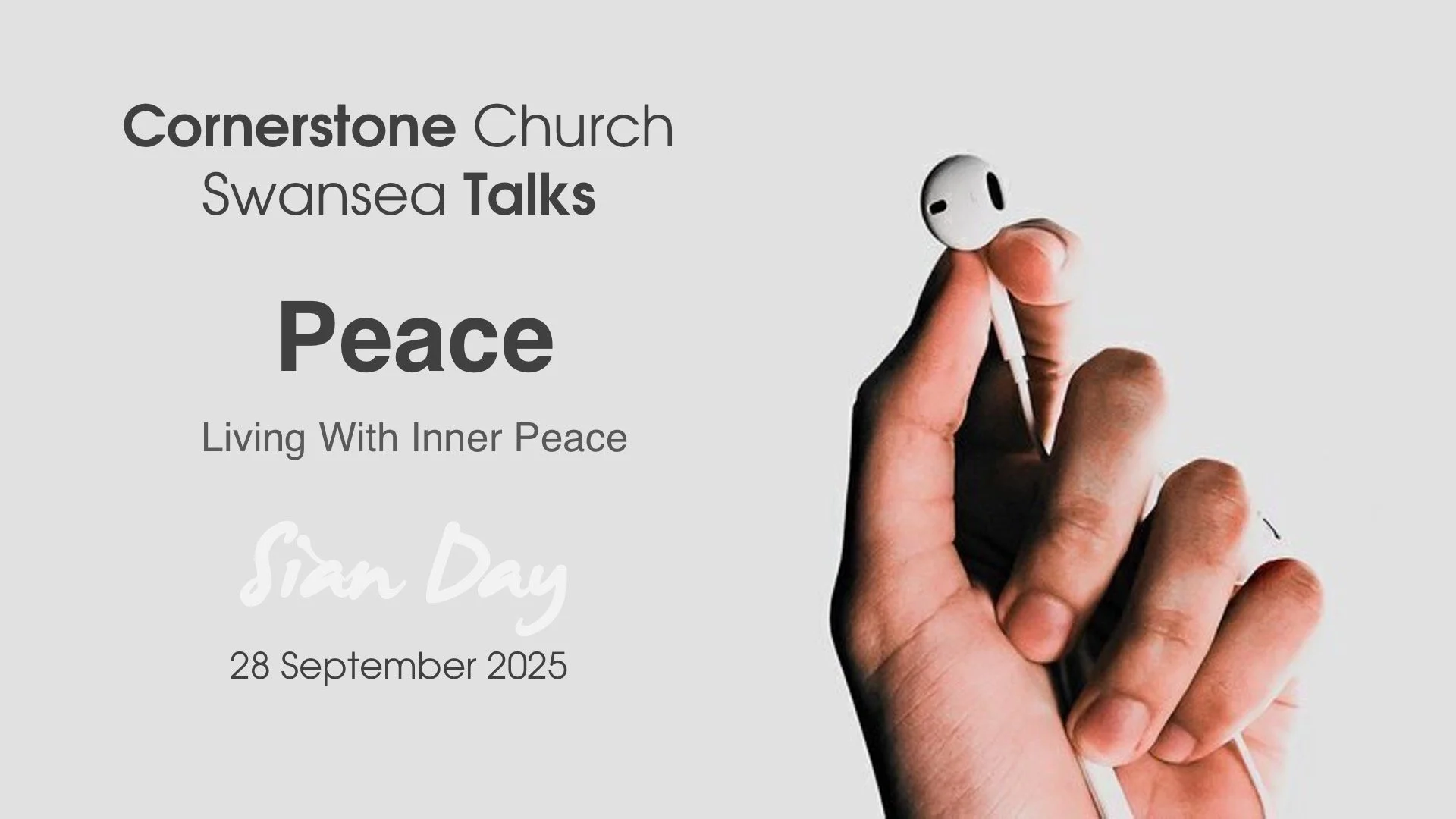 Peace: Living with inner peace