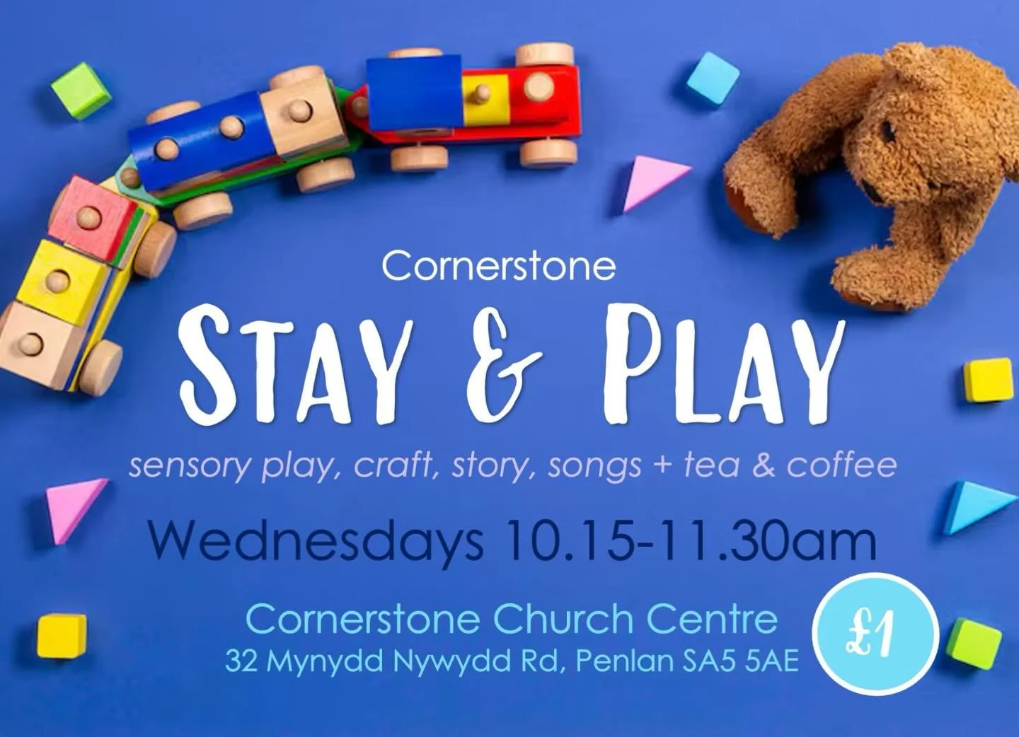Stay and Play is back! See you tomorrow morning for games, songs, stories and craft 🤗 plus good coffee and croissants for those tired parents 😴😉