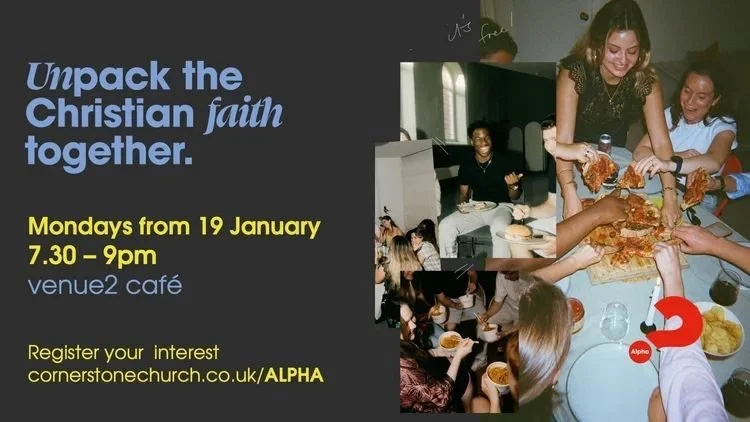 Thinking about 2026? 🎉 why not join us on our next Alpha? Come and explore faith, life and meaning with us in the new year. 🔼Sign up for free using the Alpha link in our bio. ▶️DM us if you have any questions.