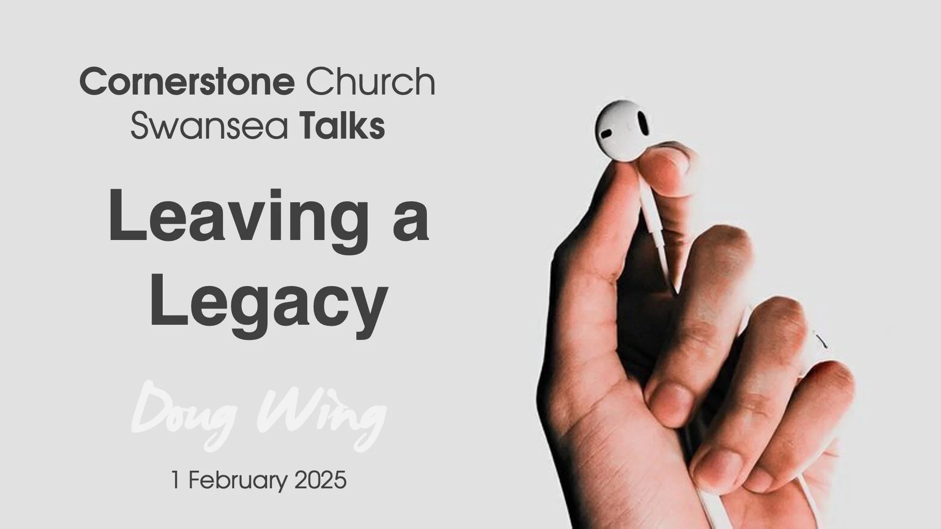 Leaving A Legacy: Guest Speaker Doug Wing