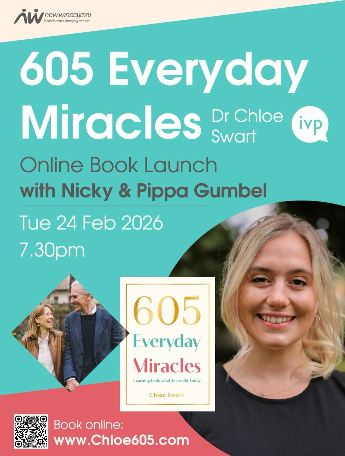 See you tonight for Chloe&rsquo;s online book launch of 605 Everyday Miracles! It&rsquo;s not too late to sign up. Click the QR or the link in our stories post 🚀