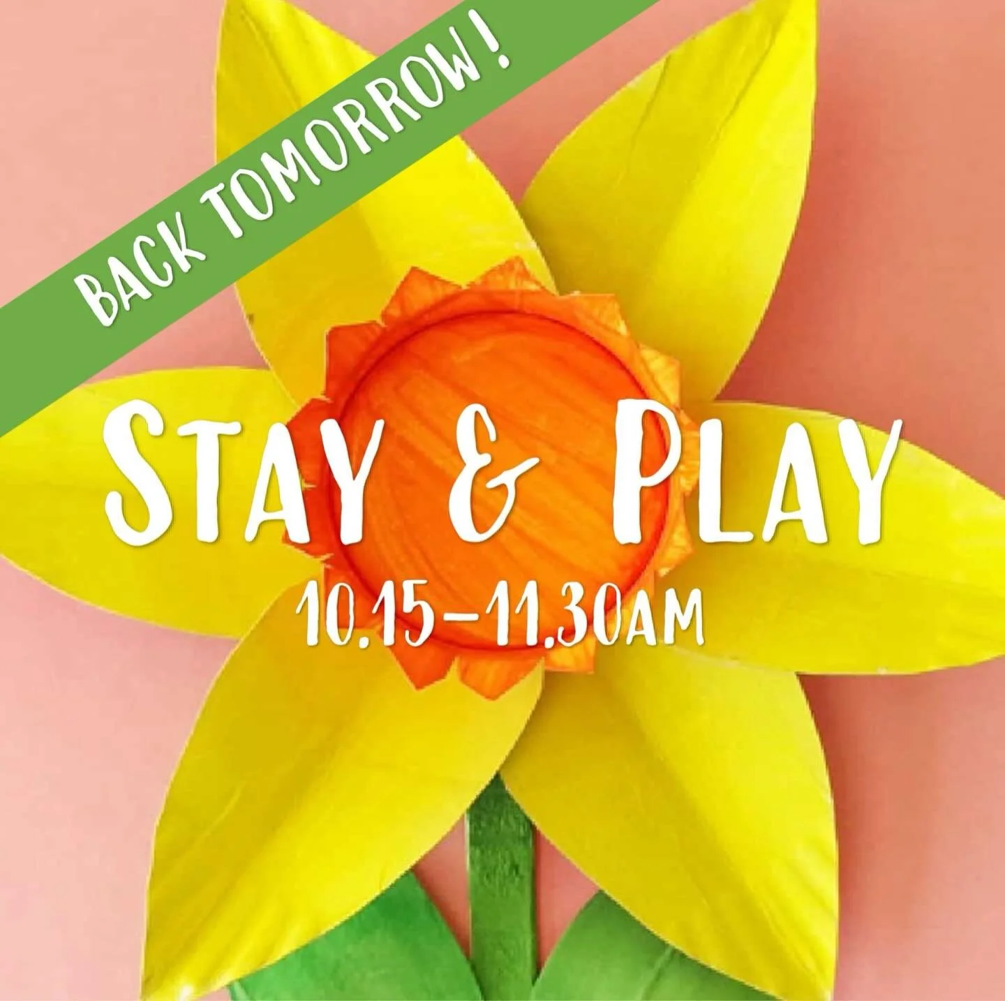 We&rsquo;re back after half term! Can&rsquo;t wait to see you tomorrow for coffee, pastries, snacks for the little ones, games, story and songs! 🎉 ages 0-4. &pound;2 entry.