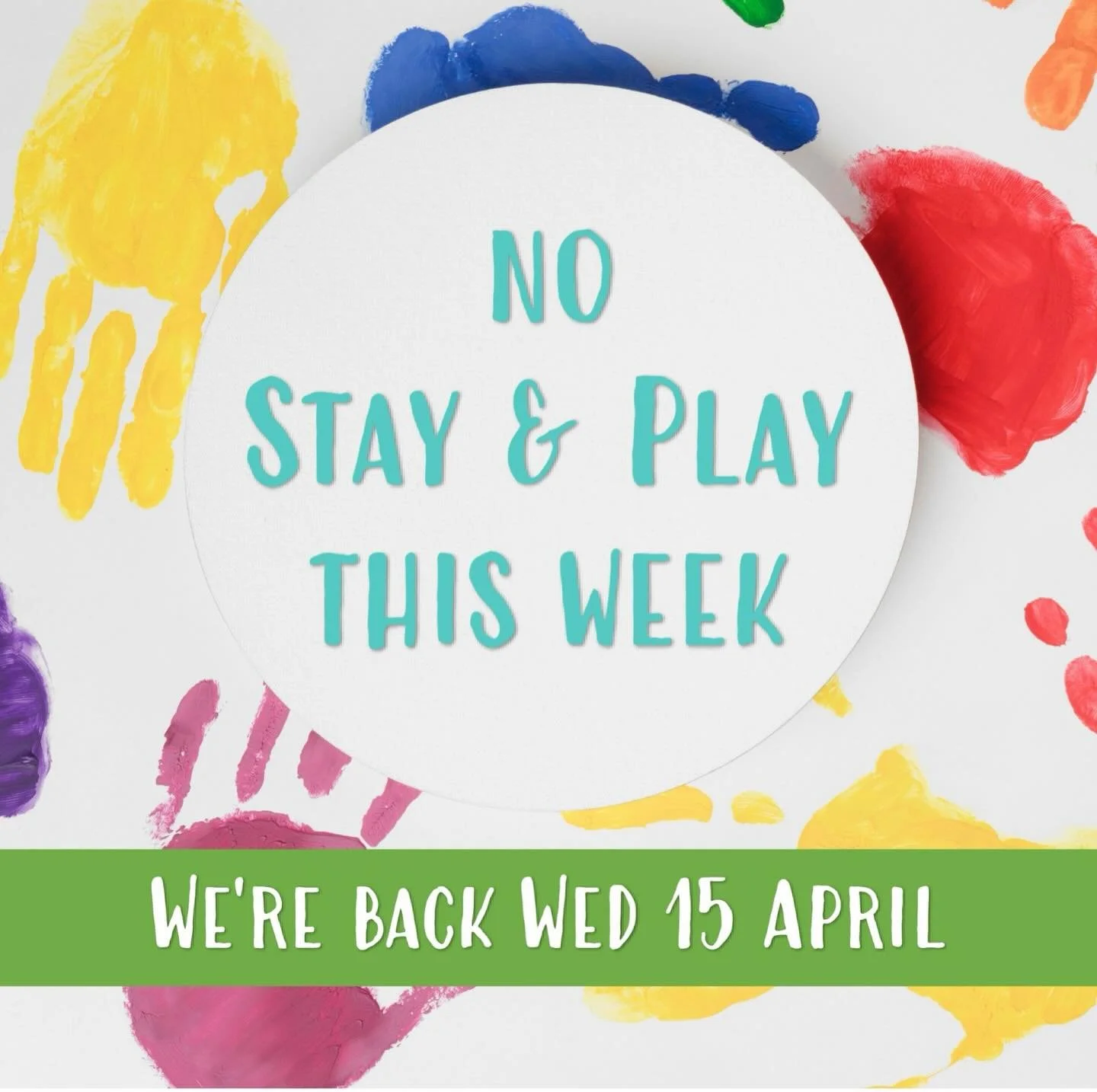We&rsquo;re off for Easter! 🐣 See you next week for more fun at Stay &amp; Play 🥳