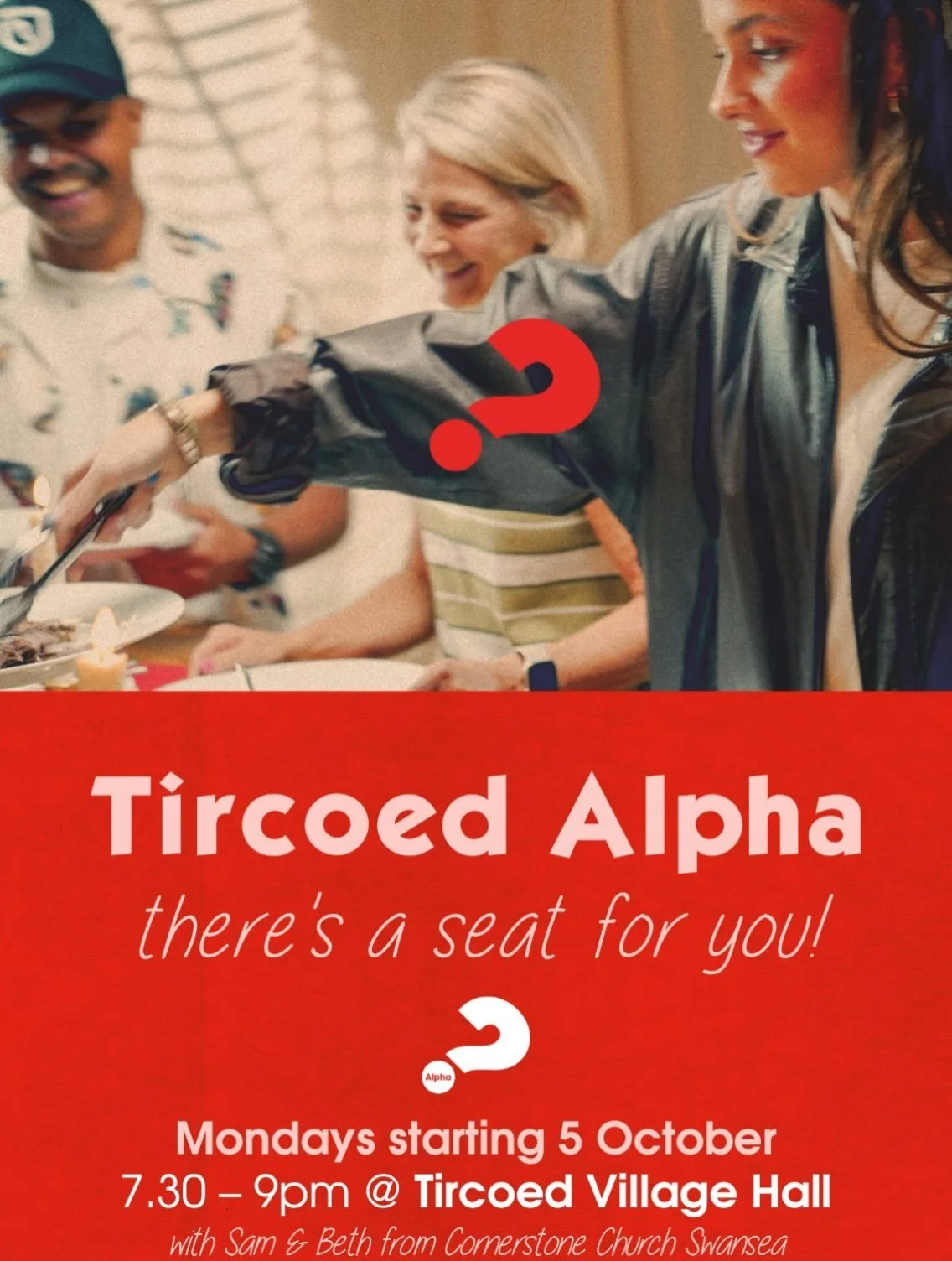 There&rsquo;s a seat for you at Alpha this term! ☺️Come and explore the Christian faith in a relaxed environment. DM us for more info or sign up in our bio!