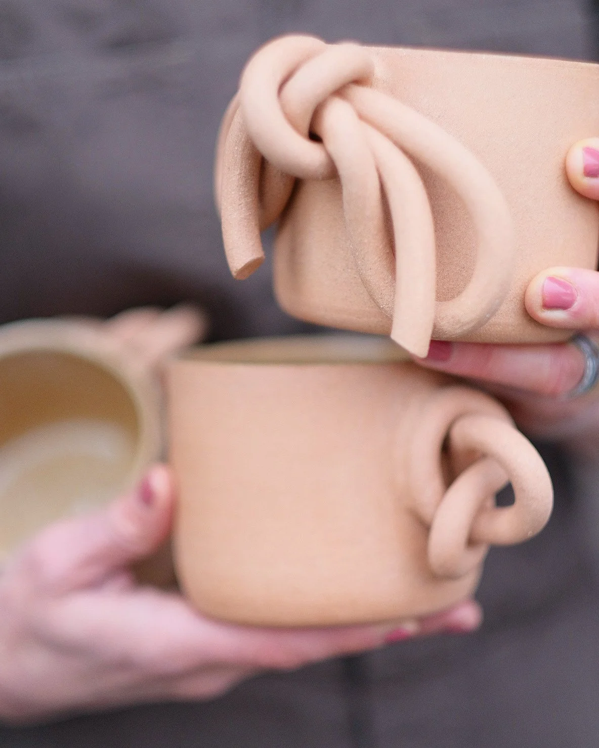 Adobe Handled Bow Mug