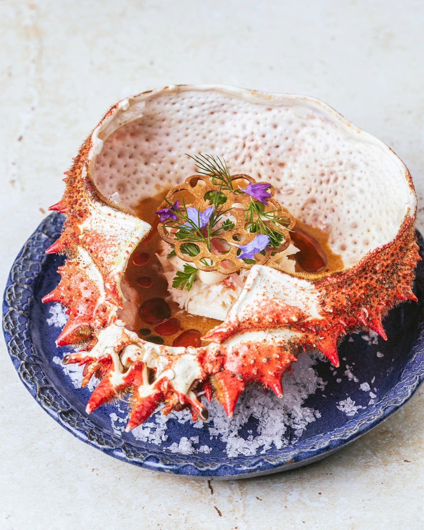 Dorset Crab 🦀 
Bouillabaisse, Cox Apple

Book now - www.theploughkent.com

#finediningram #professionalchefs #culinarychefs #chefcreations #cheftalks #chefsofig #culinaireinspiratie #foodplating #gourmetchef #plateup #finediningfood #goodfoodgallery