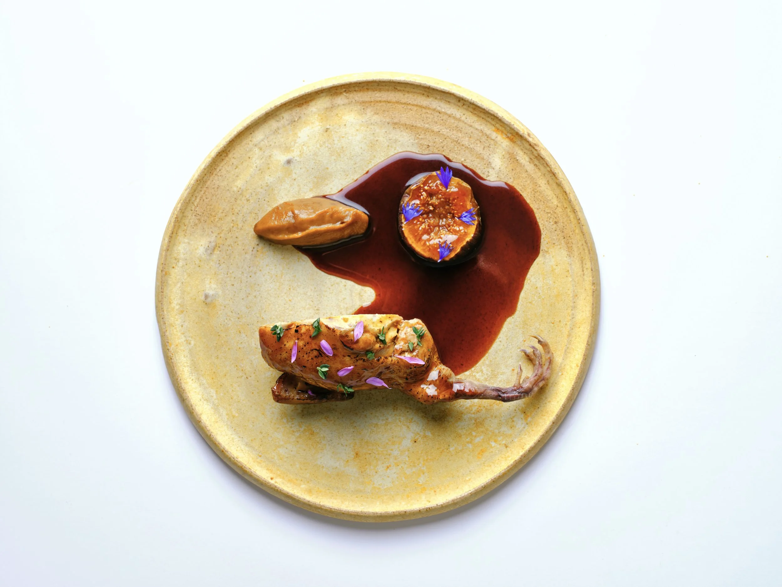 Glazed Norfolk Quail
Glazed Celeriac, Bacon Marmalade