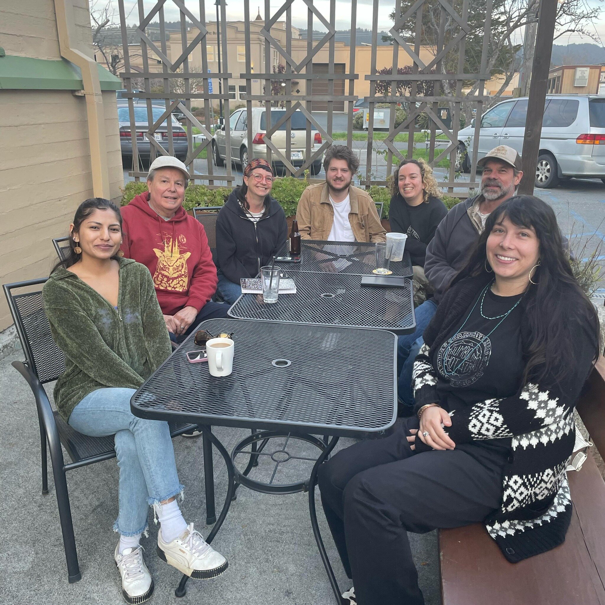 introducing &hellip; the official Humboldt Hot Air advisory committee !! 🌟 

from left to right we have DJ Rhi Marie, David Rhodes, Anya, DJ Jackalope, Neroli, Jay &amp; DJ Mary Jane 🌱✨ 

we met for the first time as a committee today and discussed