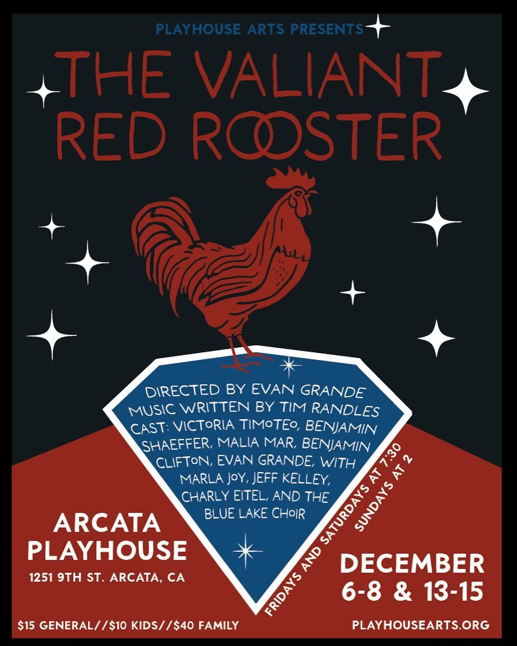 ✨🎟️TICKET GIVEAWAY🎟️✨ we are giving away a pair of tickets to opening night (this friday) of the holiday show at @playhouse.arts 🫶💌 

Valiant Red Rooster is full of fun, laughter, and festive cheer. Based on the beloved classic story, this musica