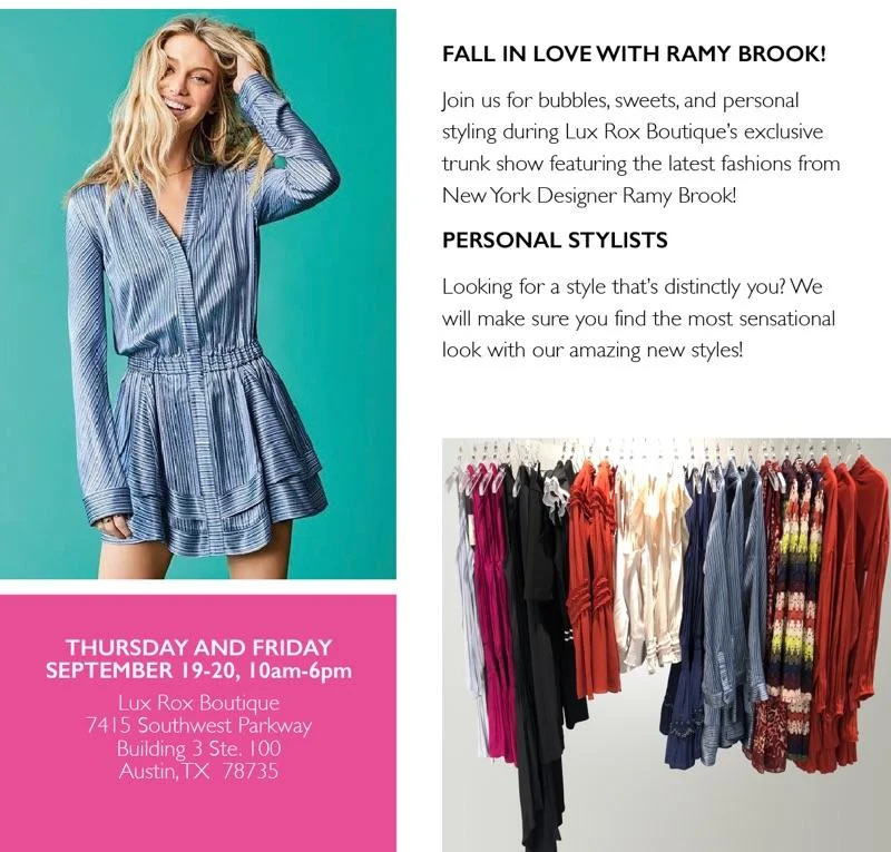 Ramy Brook Trunk Show at Lux Rox Boutique