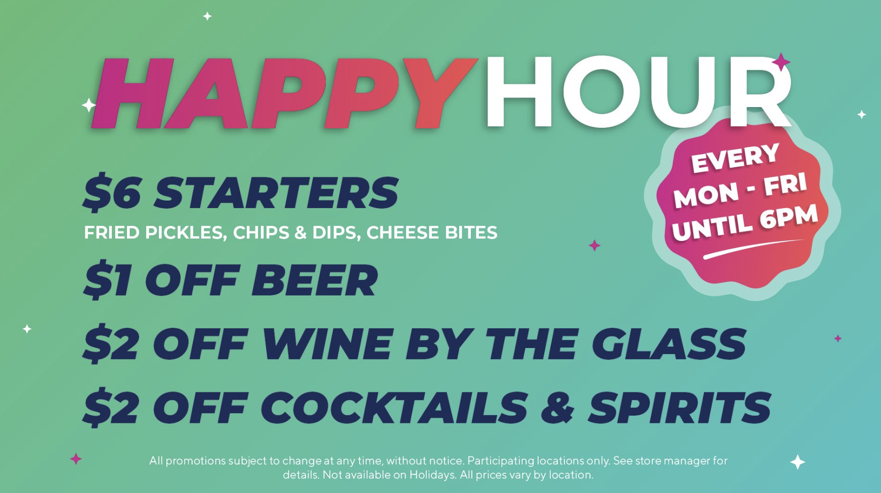 Moviehouse Happy Hour