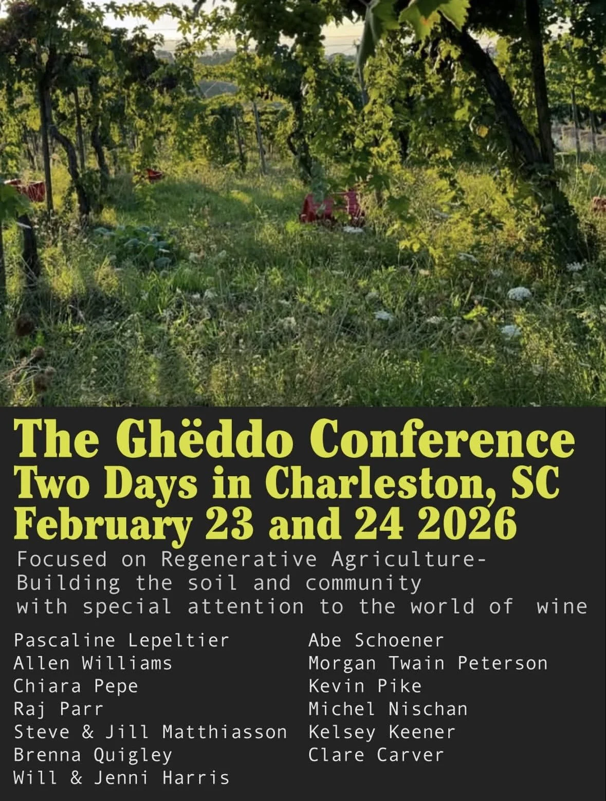 The Charleston Ghëddo Conference