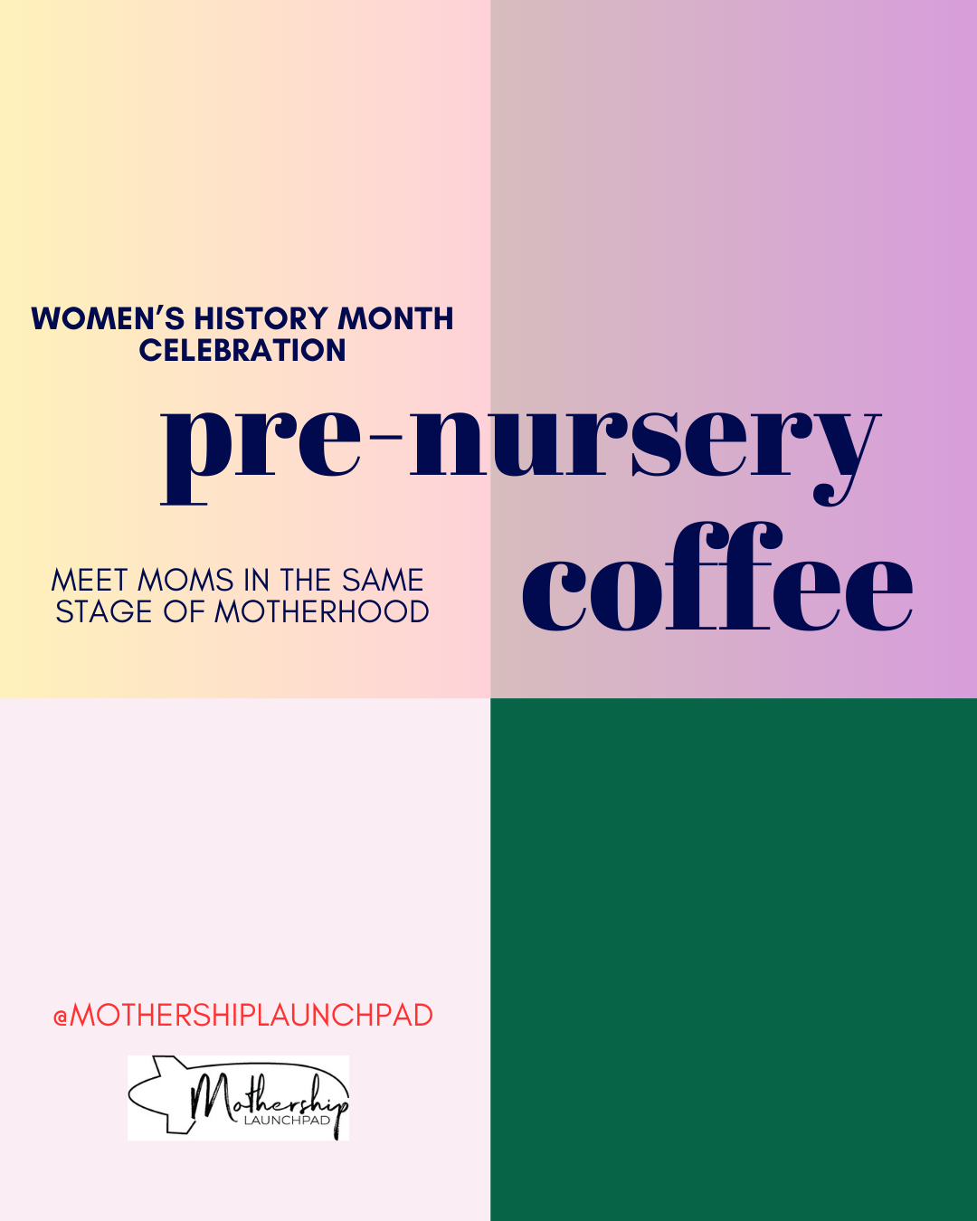 Pre-Nursery Moms Coffee