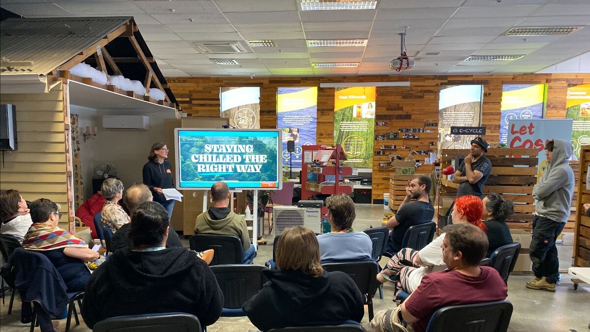 In December, our Green Team held a learning session and breakfast for all our staff on refrigerant gases used in heat pumps. We discussed the environmental impacts, product stewardship, recycling and upcoming regulation changes. 

Sustainability Trus