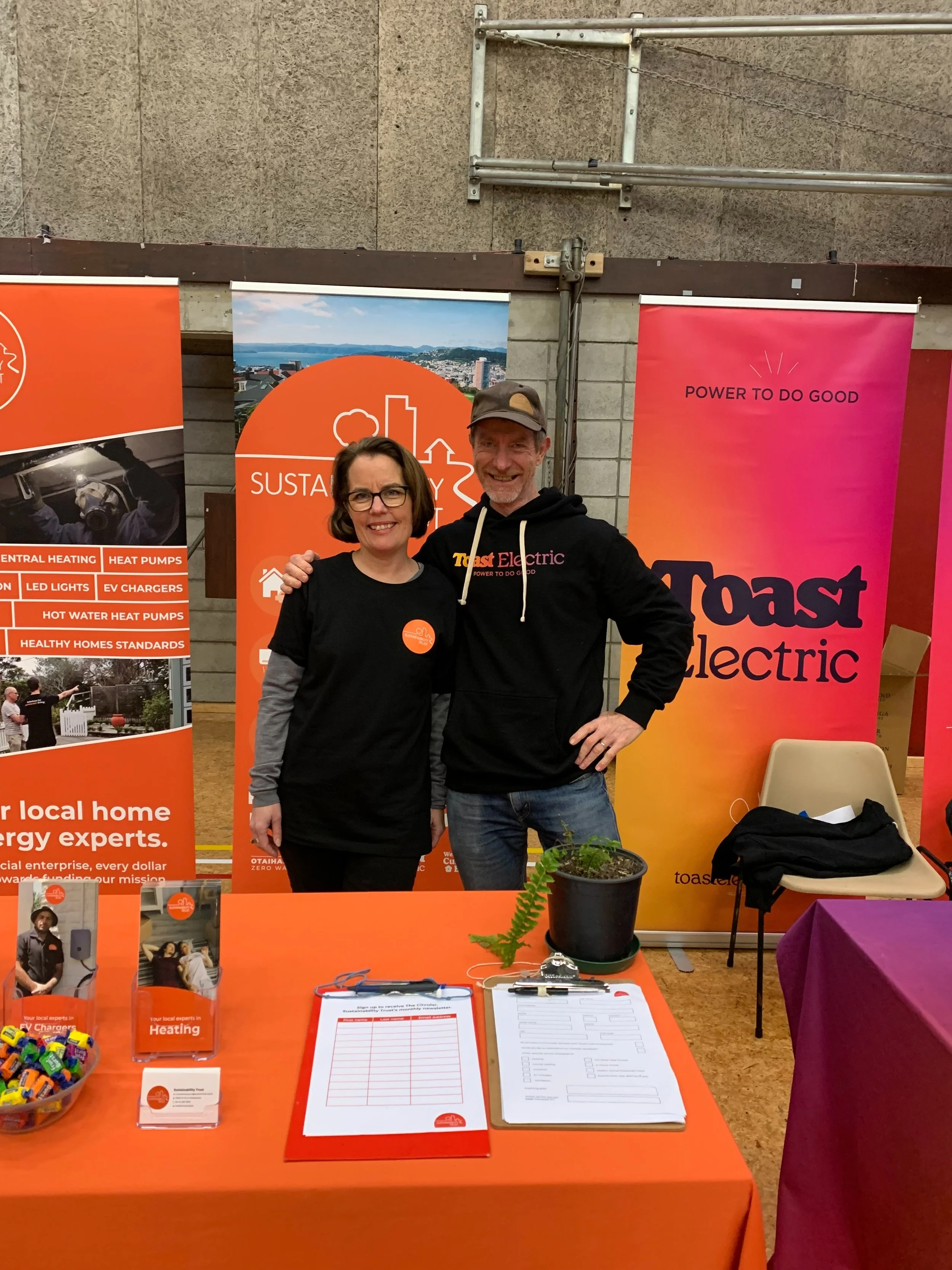 Wow! What a turnout for Electrify Kāpiti yesterday! 🎉

Ngā mihi nui to the Electrify team, @rewiringaotearoa, and our fellow exhibitors for their hard mahi to put this event together. Including @laliesfood who kept us going with yummy vegan empanada