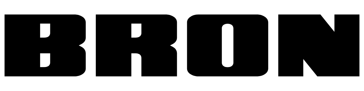 thick text logo for Bron Studios